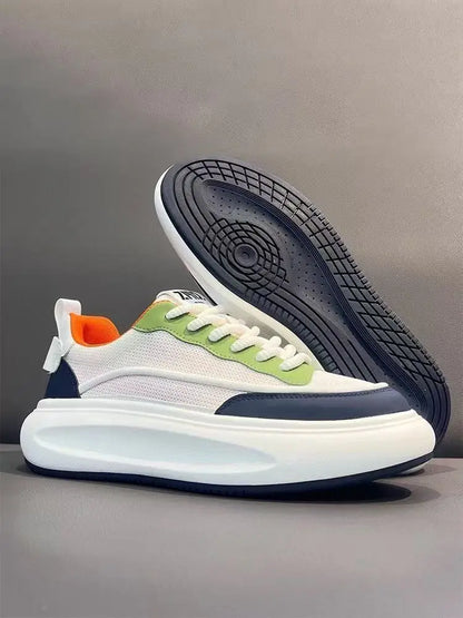 Rubber Out-sole Anti slip Lace up Mens Pu Upper Walking Style Shoes Skateboarding Shoes for Men