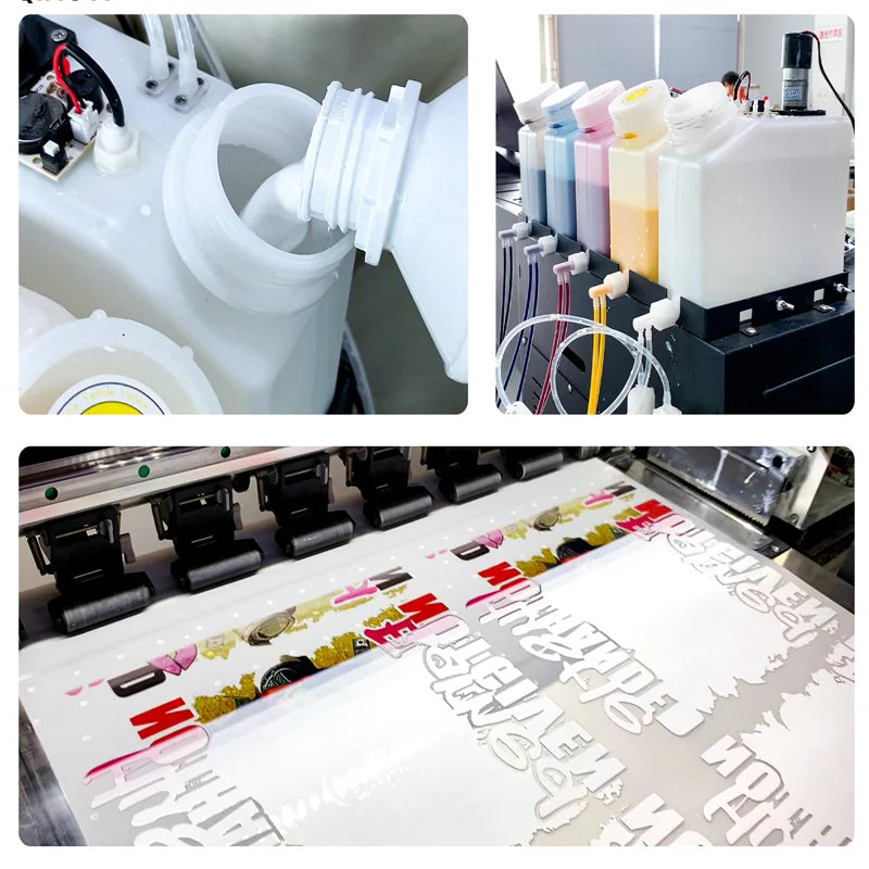 High Quality 1000ML Dtf Ink Heat Transfer Textile Printing White DTF Ink for Epson I3200 Xp600 1390 4720 Dx5 L1800 Printer