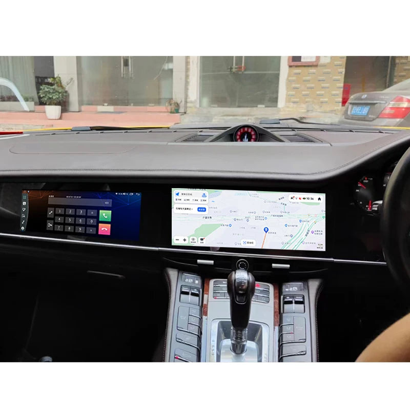Dual 12.3\" Screen for Porsche Panamera RHD 2010-2016 Android 13 Car for DVD Player GPS Navigation DSP Stereo Multimedia