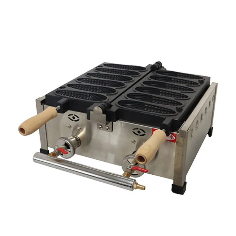 Automatic Corn Waffle Maker Machine Gas High Efficient Waffle Maker 6 in 1