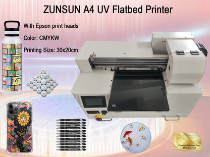 Digital Cheap Small A4 Size Direct Inkjet Uv Dtf 3d Flatbed Printer Machine for Mobile Cover Metal Acrylic Tp