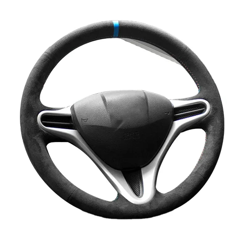 Custom Car Steering Wheel Cover for Honda Fit City 2009-2013 Jazz 2009-2013 Insight 2010 2011 2012 2013 2014 Interior