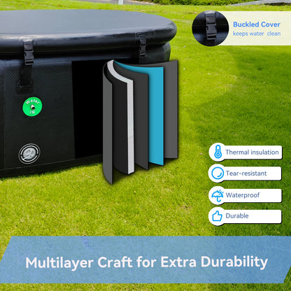 New Design Commercial Ice Bath Pod Inflatable Boiling Recovery Pod Pool Cold Plunges Tub for Chiller One Recovery Barrel
