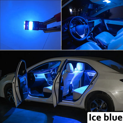 MDNG 9Pcs Canbus Indoor Lamp For MG 5 MG5 2021 2022 Vehicle Bulbs LED Interior Map Dome Trunk Light Kit No Error Car Accessories