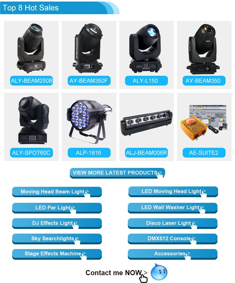 New Arrival 20R 380W DMX512 Sharpy Beam Gobo Prism Moving Head Light for Dj Disco Party