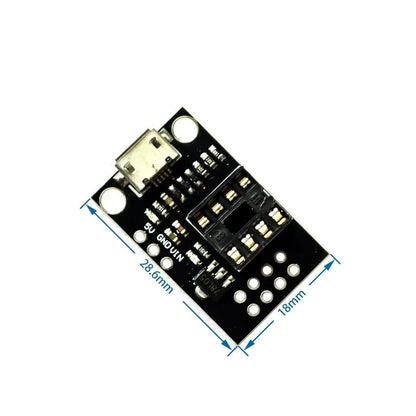 Micro USB Pluggable Development Programming Board ATtiny13A/ATtiny25 /ATtiny45/ATtiny85