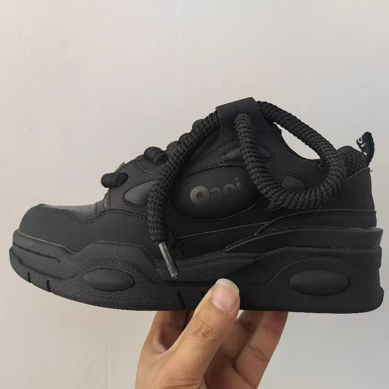 2024 New Women's Casual Sneaker Soft Bottom Fashionable Comfortable Breathable Anti-Slippery Walking Height Increasing Platform