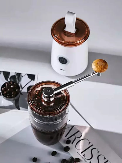 USB Rechargeable  Grinder Electric Portable Coffee Bean Grinder Grind Settings Espresso Drip Conical Burr Coffee Grinder