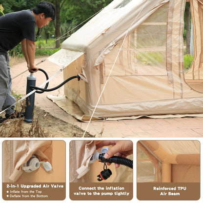 Camping Tent Outdoor Overnight Portable Inflatable Fully Automatic Quick-open Rainproof Lightweight for Wilderness