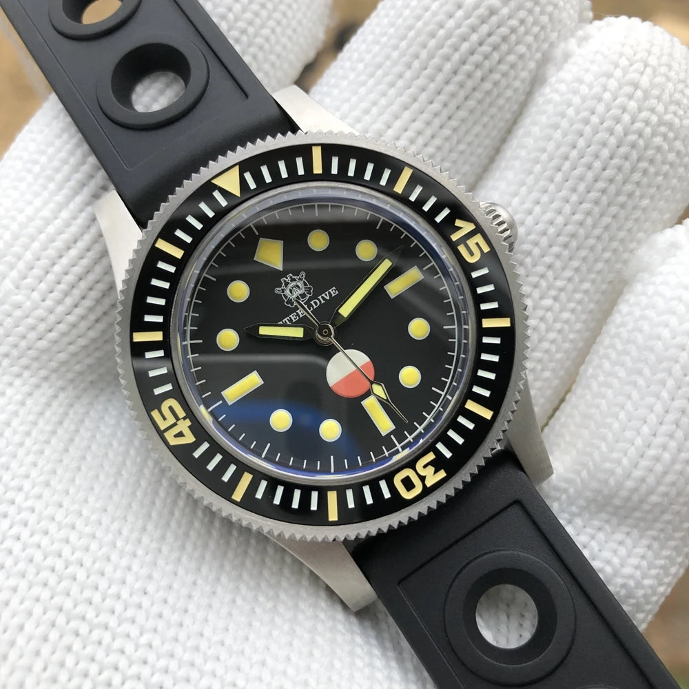 New Arrival! SD1952T 300m Waterproof Steeldive Brand Sapphire Watch Glass Luxury Automatic Mechanical Diving Watch Men