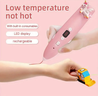 Christmas Gift Safe Low Temperature 3d Pen 3d Painting with LCD Display