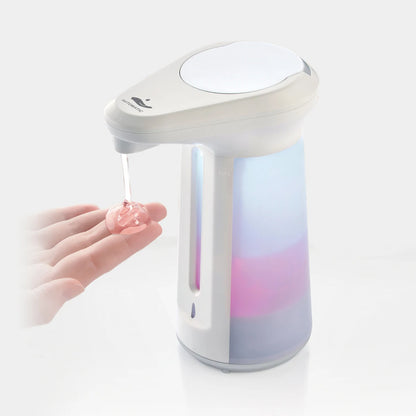 Modern Non-Contact ABS Plastic Foam Pump Automatic Soap Dispenser for Home Hotel Use Refillable Bottle for Bathroom Kitchen