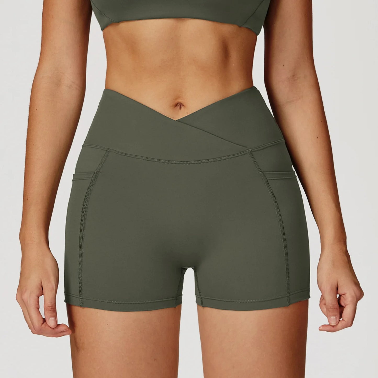 YIYI Wholesale 5pcs Summer High Quality Workout Suits Cooling Flare Leggings Athletic Sets Girls Gym Clothing Sets for Women