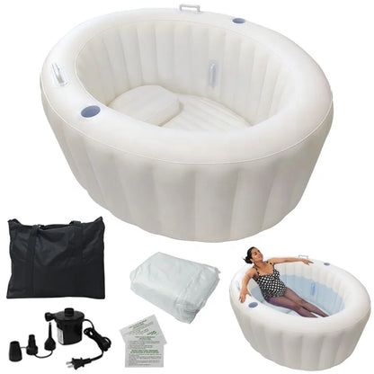 White Inflation Baby Water Birth Tub EN71 PVC Inflatable Birthing Pool Set at Home for Moms with Liner Electric Pump Storage Bag