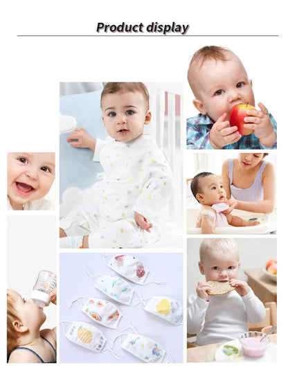 Soft Heart Print Cotton Sewing Fabric Crepe Double Layer Gauze Cloth Valentine's Day Diy Towel Material YHW300530