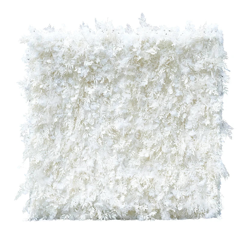 S-A8055 Wedding Backdrop White Roll up Fabric Flower Wall