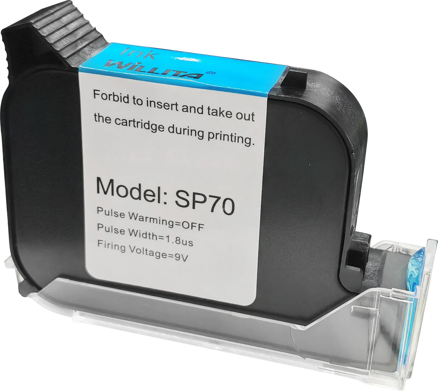 Willita SP70 Half Inch 12.7mm Ink Cartridge TIJ 2.5 Good Adhesion Compatibility Handheld Inkjet Printer Ink Cartridge