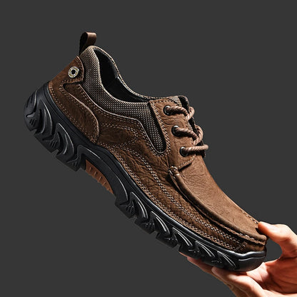 2025 Genuine Leather Sports Shoes Comfortable Fashion Lace up Men Outdoor Sports Sneakers Shoes
