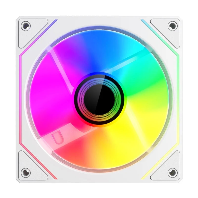 TEUCER PRO 12CM ARGB Shuang Synchronous Mute 4th Generation Family Chassis Ball Bearing Plastic Computer Case Cooling Fan
