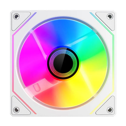 TEUCER PRO 12CM ARGB Shuang Synchronous Mute 4th Generation Family Chassis Ball Bearing Plastic Computer Case Cooling Fan