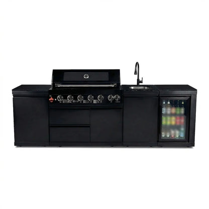 7 Days Fast Delivery Youya Hot Sale Black 85000BTU Propane/Natural Gas Grill Modular Outdoor BBQ Kitchen Set for Balcony