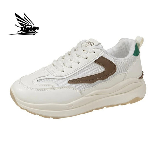 Summer Thick-soled Mesh Sneakers Women's New All-match Retro Heightened Daddy Shoes Trendy Casual Walking Shoes