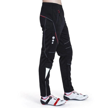 Custom Reflective Men's Winter Cycling Pants Warm Winter Bicycle Pants Bike Thermal Pants