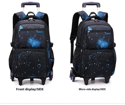 Japanese Korean Student Backpack Large Capacity Multi-Layer Breathable Design Waterproof Stylish Trolley for Stair Climbing