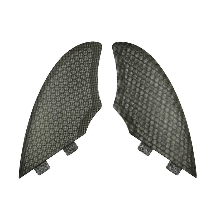 Wholesales Grey/Clear FK Honeycomb Fiberglass Double Tabs Surfboard Fins