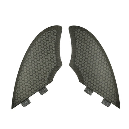 Wholesales Grey/Clear FK Honeycomb Fiberglass Double Tabs Surfboard Fins