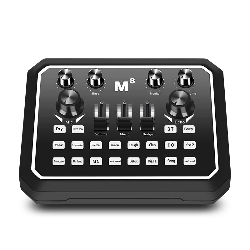 2025 New Product M8 Sound Card BM800  Usb Studio Condenser Microphone Cantilever Bracket Set