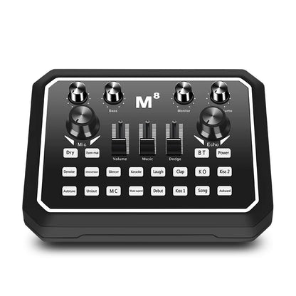 2025 New Product M8 Sound Card BM800  Usb Studio Condenser Microphone Cantilever Bracket Set