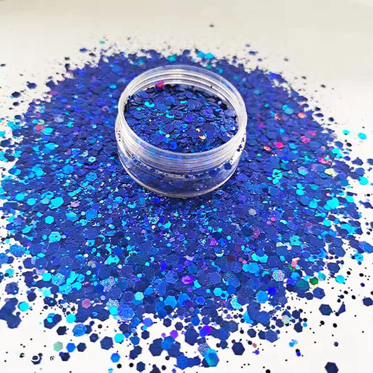 Vintage Hexagon Nail Decoration and Face Painting Flash Powder Art Fine Color Glitter Powder Factory Wholesale by PDG ibma