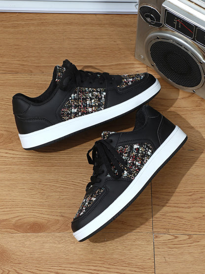 New Hot Product Brand Trendy Kasut Sneakers for Women 35-45 Woolen Flat Girls Casual Shoes Fashion Lace-up Factory Jinjiang
