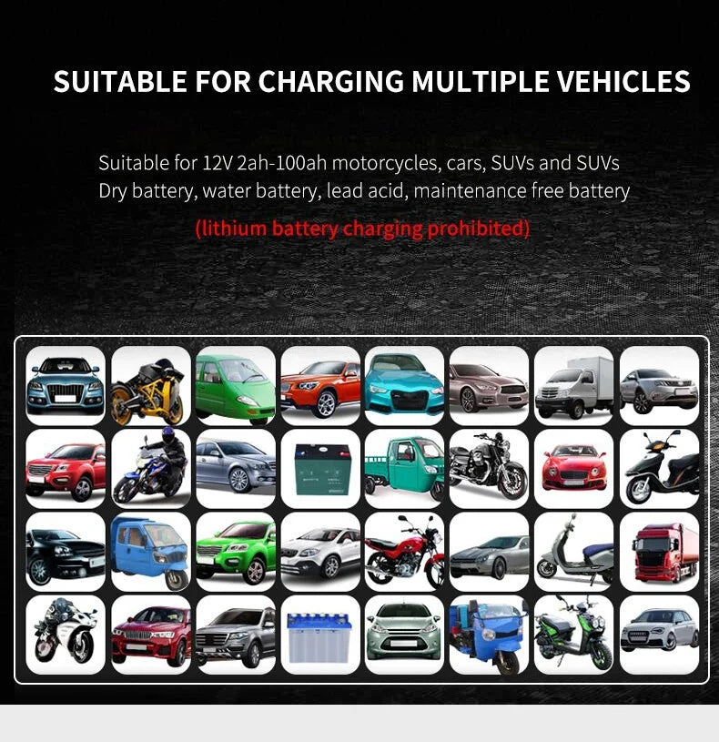 New Arrival 12v 2a Car Battery Repair Charger With Power Bank Repair Charger Car Portable Battery