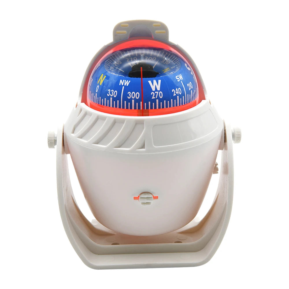 1pc Electronic Navigation Compass Sea Marine Pivoting Compass Camping Gear With Magnetic Declination Adjustment For Car Ship