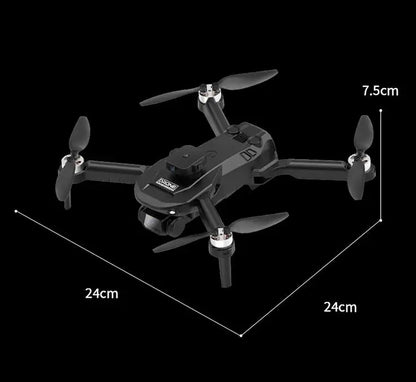 F196 Drone 4K Dual Cameras Obstacle Avoidance Optical Flow Wifi Fpv Brushless Motor  Profesional Quadcopter Rc Dron Boy Gifts