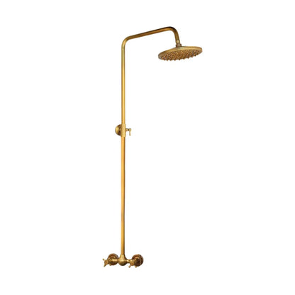 Modern European-Style Brass Bathroom Shower Suite Dual Handle Wall-Mounted Shower Faucet Slide Bar Ceramic Valve Core Rain Spray