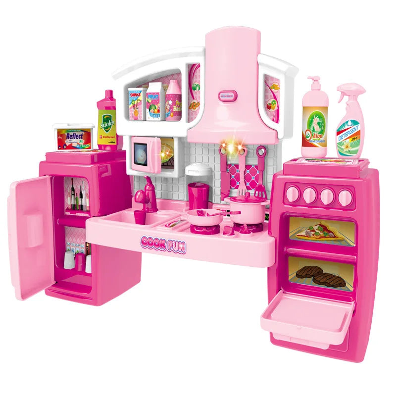 Faction Other Pretend Simulation Cook Girl Play House Tableware Set Kids Kitchen Play Set Toys