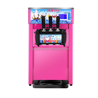 Commercial Automatic Table Top Ice Cream Machine 3 Flavors Soft Ice Cream for Sale Made with Fresh Milk