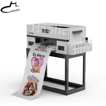 Haolic 13 Inch Automatic DTF Printer New Heat Transfer PET Film Inkjet Printing Machine with XP600 Printerheads for Clothes