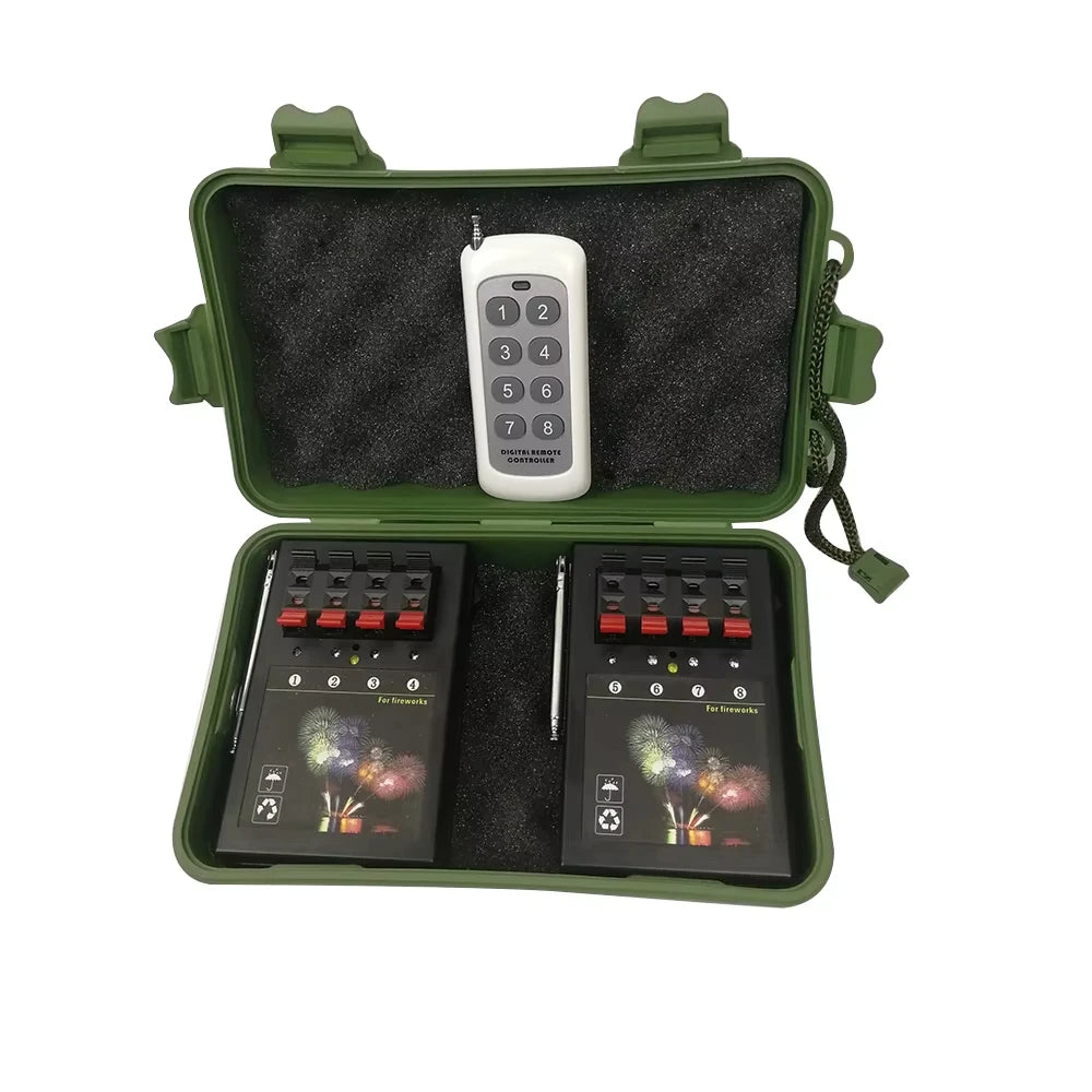 Channel Cold Pyro Electric Igniters Base Rotate Swing Wheel Wireless Remote Control Stage Fountain Fireworks Firing System