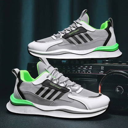 2022 Summer Fashion New Design Male Running Sports Shoes PU Mesh Breathable Sneakers for Men