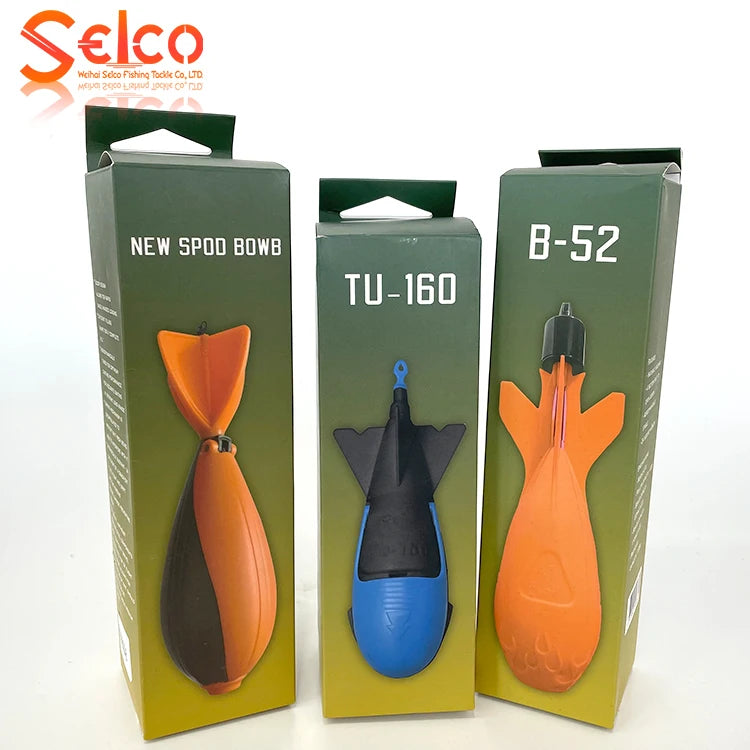 Selco Wholesale Abs Medium Fishing Feeders  Medium Spomb Fishing Water Bomb Bait Carp Fishing Feeder