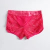 Boxer Sexy Breathable Knitted Big Mesh Translucent Fashionable Erotic Men's Trunks Underwear Daily Casual Home Wear Shorts