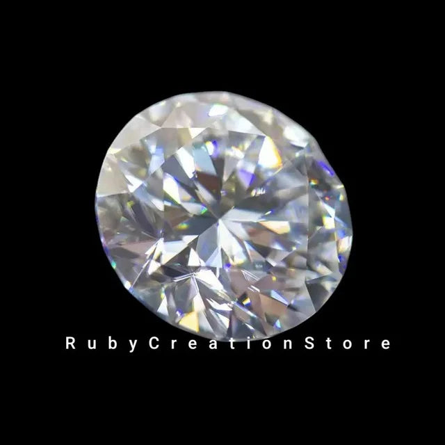Polished Brilliant Cut White Moissanite Loose Stone D VVS1 Clarity High Brilliance for Jewelry Making 5mm Customize Available