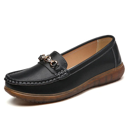 Autumn New Style Shallow Mouth Flat Shoes for Women Slip-on Flats Versatile Soft-Soled Comfortable Shallow Women's Shoes