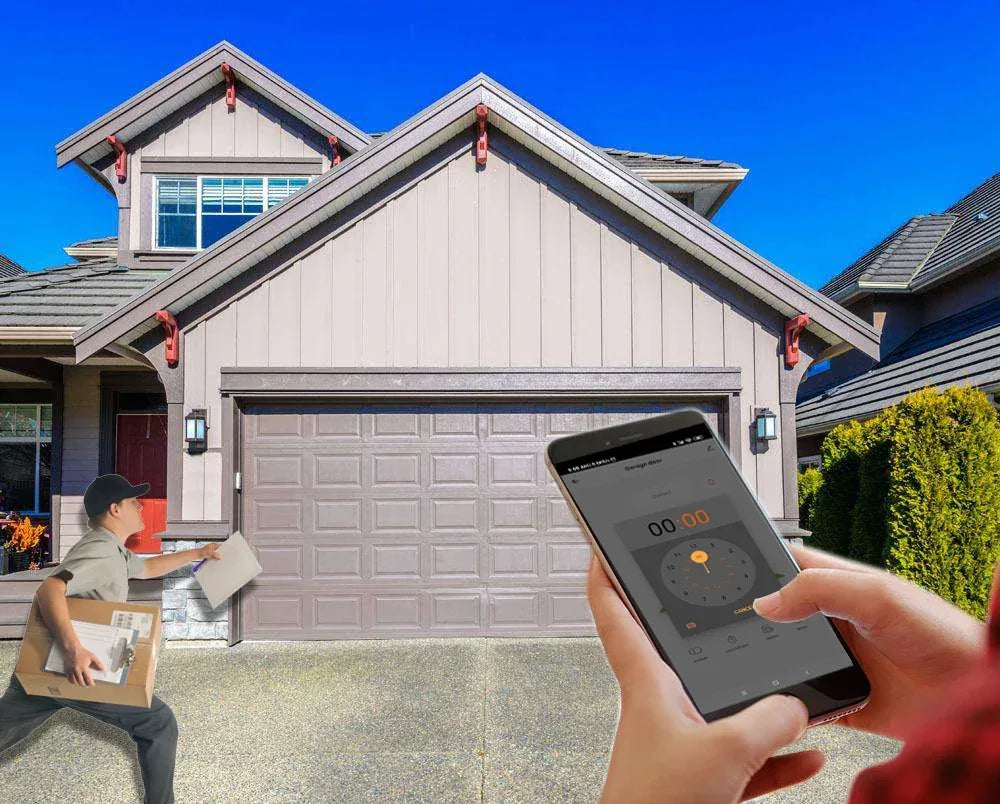 Wofea WiFi Smart Garage Door Opener Controller DC12/DC24V Works with Alexa Google Home 2.4G APP No Gateway Required