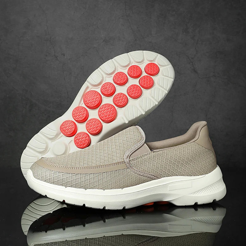 New Top Quality Brand Men's slip on Shoes Light Weight Eva Mesh Original Design Medical Sneaker for Walking City Jogging 2025