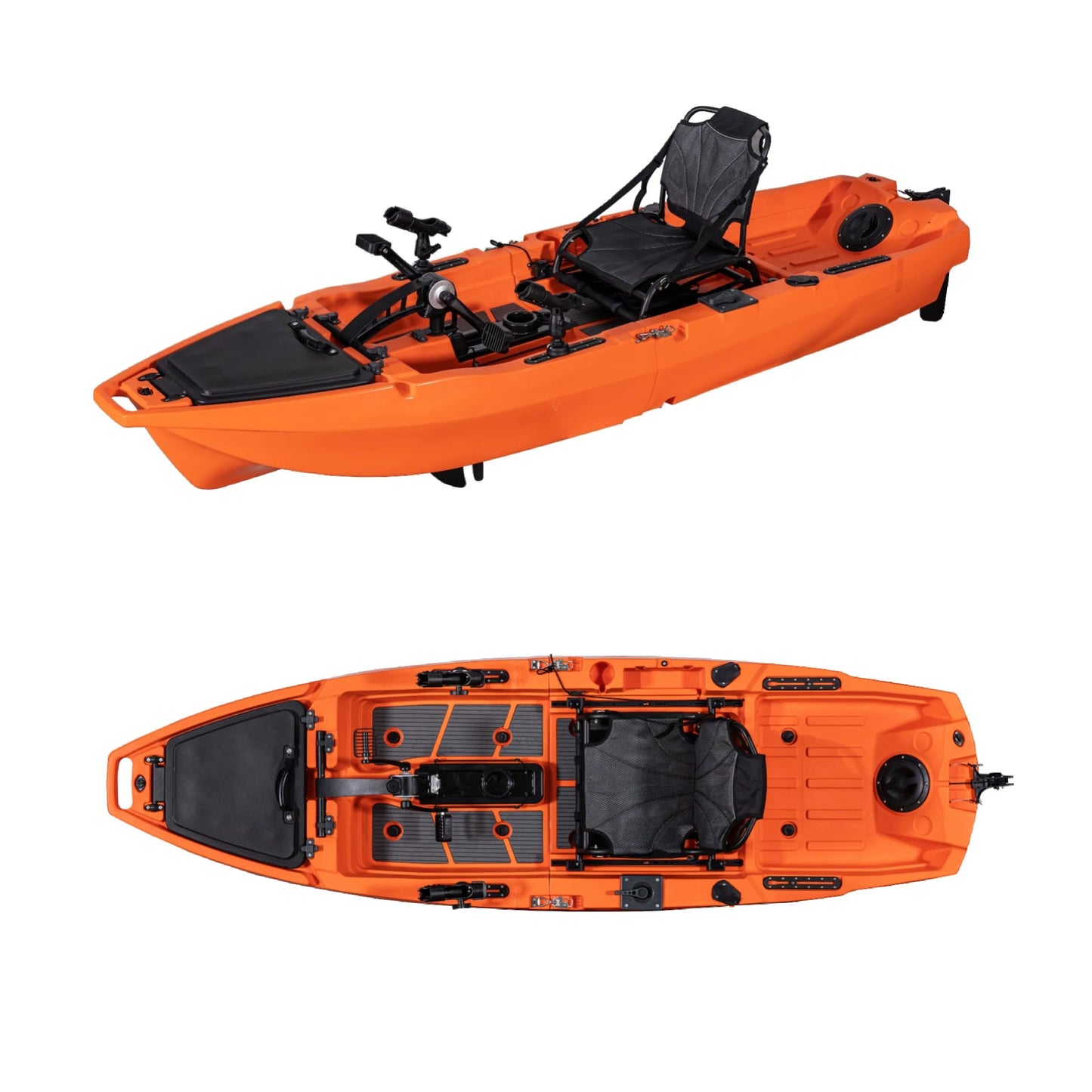 Itoo 10ft LLDPE Pedal Kayak with Flipper Design GPS Navigation 3-Year Warranty for 1 Person Eco-Friendly Fishing